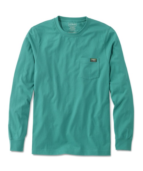 L.L.Bean（エルエルビーン）の「ジャパン・フィット　ケアフリー・アンシュリンカブル・ティ、カタディン・ラベル（Tシャツ/カットソー・メンズ・ダークネイビー/ヘザーグレー/ホワイト/エメラルドブルー/ネイビー系/ブラック・SMALL/MEDIUM/LARGE/X-LARGE/XX-LARGE）」の5枚目の写真