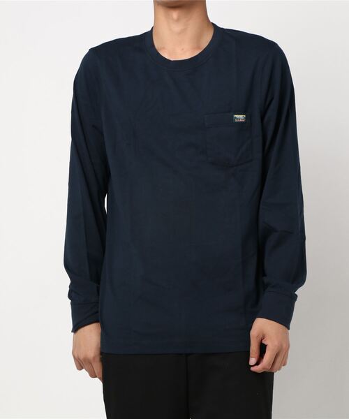 L.L.Bean（エルエルビーン）の「ジャパン・フィット　ケアフリー・アンシュリンカブル・ティ、カタディン・ラベル（Tシャツ/カットソー・メンズ・ダークネイビー/ヘザーグレー/ホワイト/エメラルドブルー/ネイビー系/ブラック・SMALL/MEDIUM/LARGE/X-LARGE/XX-LARGE）」の22枚目の写真