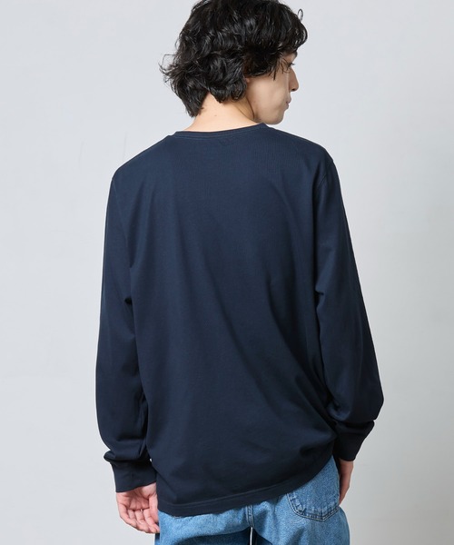 L.L.Bean（エルエルビーン）の「ジャパン・フィット　ケアフリー・アンシュリンカブル・ティ、カタディン・ラベル（Tシャツ/カットソー・メンズ・ダークネイビー/ヘザーグレー/ホワイト/エメラルドブルー/ネイビー系/ブラック・SMALL/MEDIUM/LARGE/X-LARGE/XX-LARGE）」の13枚目の写真