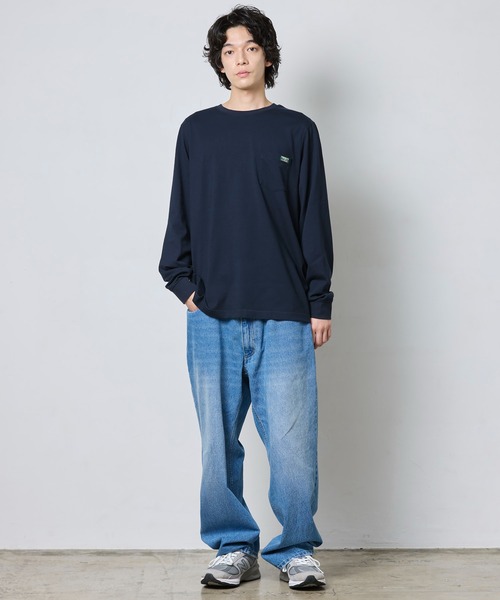 L.L.Bean（エルエルビーン）の「ジャパン・フィット　ケアフリー・アンシュリンカブル・ティ、カタディン・ラベル（Tシャツ/カットソー・メンズ・ダークネイビー/ヘザーグレー/ホワイト/エメラルドブルー/ネイビー系/ブラック・SMALL/MEDIUM/LARGE/X-LARGE/XX-LARGE）」の15枚目の写真