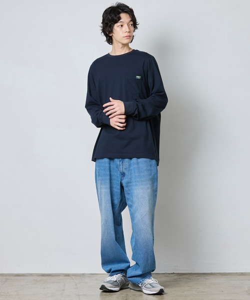 L.L.Bean（エルエルビーン）の「ジャパン・フィット　ケアフリー・アンシュリンカブル・ティ、カタディン・ラベル（Tシャツ/カットソー・メンズ・ダークネイビー/ヘザーグレー/ホワイト/エメラルドブルー/ネイビー系/ブラック・SMALL/MEDIUM/LARGE/X-LARGE/XX-LARGE）」の16枚目の写真