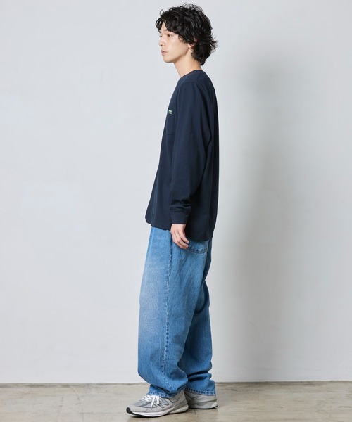 L.L.Bean（エルエルビーン）の「ジャパン・フィット　ケアフリー・アンシュリンカブル・ティ、カタディン・ラベル（Tシャツ/カットソー・メンズ・ダークネイビー/ヘザーグレー/ホワイト/エメラルドブルー/ネイビー系/ブラック・SMALL/MEDIUM/LARGE/X-LARGE/XX-LARGE）」の17枚目の写真