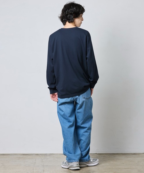 L.L.Bean（エルエルビーン）の「ジャパン・フィット　ケアフリー・アンシュリンカブル・ティ、カタディン・ラベル（Tシャツ/カットソー・メンズ・ダークネイビー/ヘザーグレー/ホワイト/エメラルドブルー/ネイビー系/ブラック・SMALL/MEDIUM/LARGE/X-LARGE/XX-LARGE）」の18枚目の写真