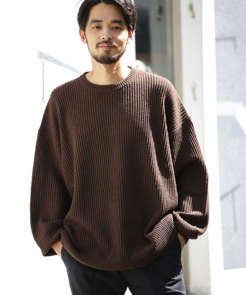 露骨な 外交 トラフィック ビッグ シルエット ニット Nawacolle Jp