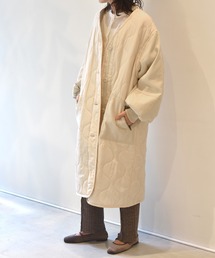 w closet | 【ZOZO限定】中綿であたたか♪ひょうたんキルトロングコート(その他アウター)