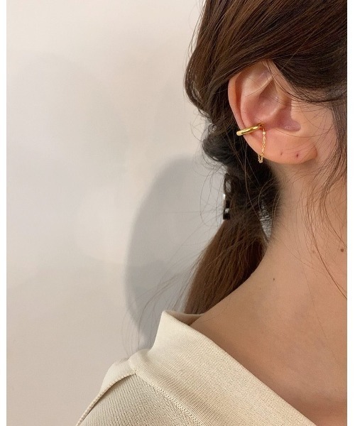 mou(モウ)の「レットアウトイヤーカフ(片耳用)(イヤーカフ・レディース・シルバー/ゴールド・FREE)」の10枚目の写真
