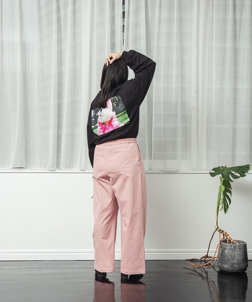 reI'm(リアイム)の「【ものまねタレント 丸山礼】ワンダーシェイプ タック入りワイドパンツ(その他パンツ・レディース・ブラック/ダークグリーン/バーガンディー/スモークピンク・M/L/XL)」の10枚目の写真