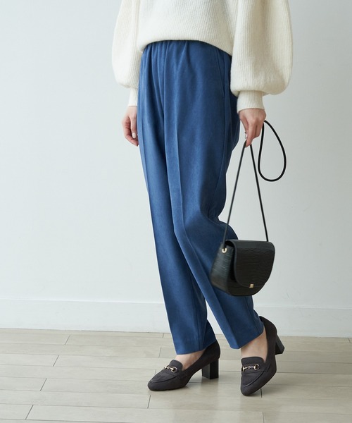 ROPE' PICNIC（ロペピクニック）の「【WEB限定36サイズ】起毛ツイルジョグパンツ（その他パンツ・レディース・オフホワイト/カーキ/ライトグリーン/ダークラベンダー/ブルー系その他4・40/38/36）」の5枚目の写真