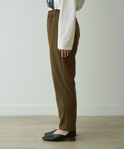 ROPE' PICNIC（ロペピクニック）の「【WEB限定36サイズ】起毛ツイルジョグパンツ（その他パンツ・レディース・オフホワイト/カーキ/ライトグリーン/ダークラベンダー/ブルー系その他4・40/38/36）」の14枚目の写真