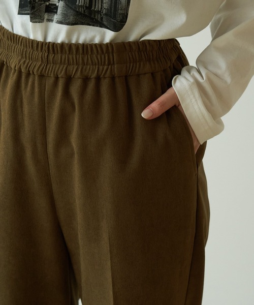 ROPE' PICNIC（ロペピクニック）の「【WEB限定36サイズ】起毛ツイルジョグパンツ（その他パンツ・レディース・オフホワイト/カーキ/ライトグリーン/ダークラベンダー/ブルー系その他4・40/38/36）」の9枚目の写真