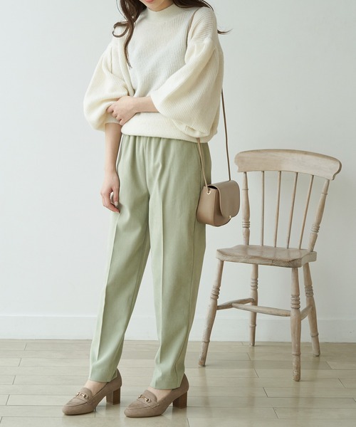 ROPE' PICNIC（ロペピクニック）の「【WEB限定36サイズ】起毛ツイルジョグパンツ（その他パンツ・レディース・オフホワイト/カーキ/ライトグリーン/ダークラベンダー/ブルー系その他4・40/38/36）」の11枚目の写真