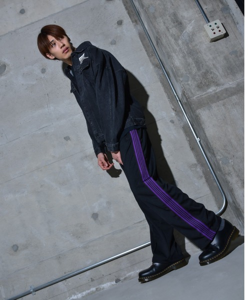 Satellite(サテライト)の「Satellite/サテライト トラックパンツ JERY SIDE LINE TRACK WIDE(その他パンツ・メンズ・ブラック×ホワイト/ブラック×パープル/ブラック×レッド・L/M/LL)」の11枚目の写真