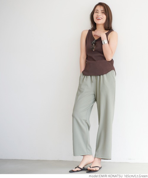 coca(coca)(コカ)の「ストレッチイージーパンツ(その他パンツ・レディース・ライトグレー/ブラック/ベージュ/ライトグリーン・ONE SIZE)」の19枚目の写真