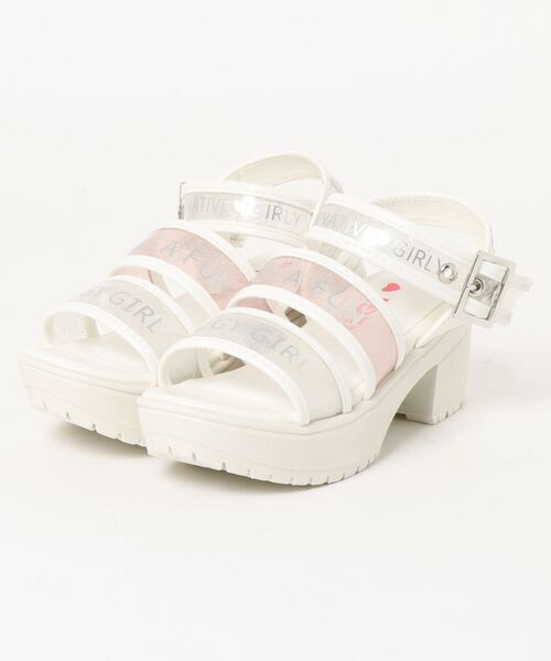 algy（アルジー）の「【ALGY】ロゴ入りワイドベルトヒールサンダル（サンダル・キッズ・イエロー/ピンク/ブラック/ホワイト・23.0cm/19.0cm/20.0cm/21.0cm/22.0cm/24.0cm）」の15枚目の写真