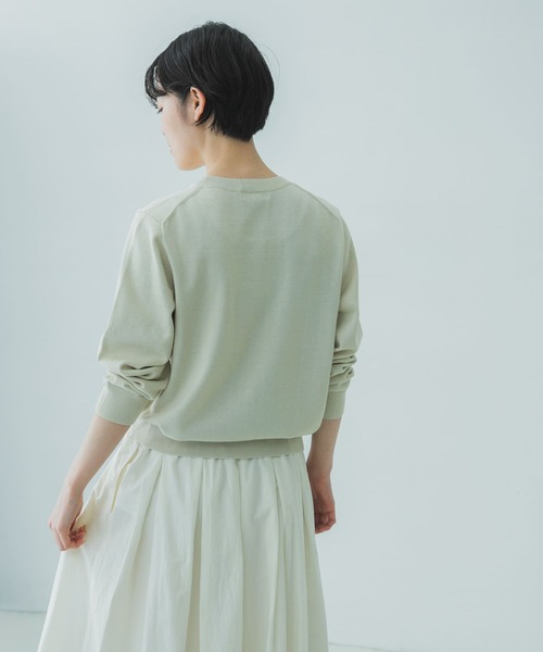 かぐれ（カグレ）の「コットンシルククルーネックニット（ニット
