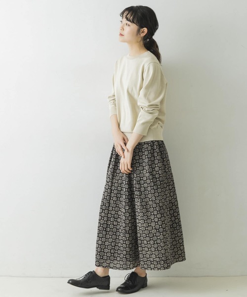 かぐれ（カグレ）の「コットンシルククルーネックニット（ニット