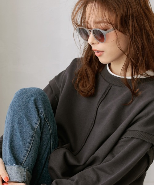 DONOBAN（ドノバン）の「【UVカット率 99％以上】 スモークレンズサングラス（サングラス・レディース・チャコールグレー/グレー系その他/モカ・ONESIZE）」の15枚目の写真