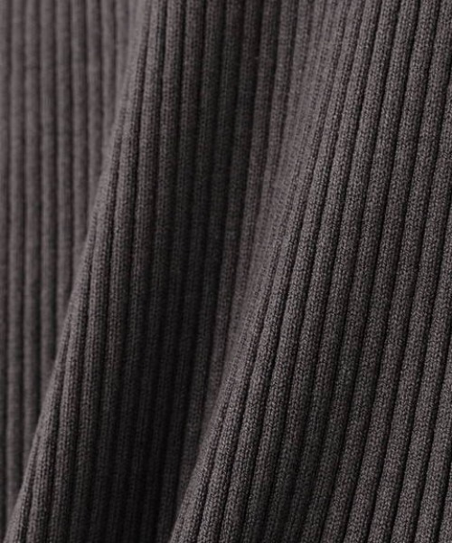 N.（N. Natural Beauty Basic）（エヌエヌナチュラルビューティーベーシック）の「タックショルダーボトルネックリブニット（ニット/セーター・レディース・ホワイト/パープル/グレー/グリーン・MEDIUM）」の8枚目の写真