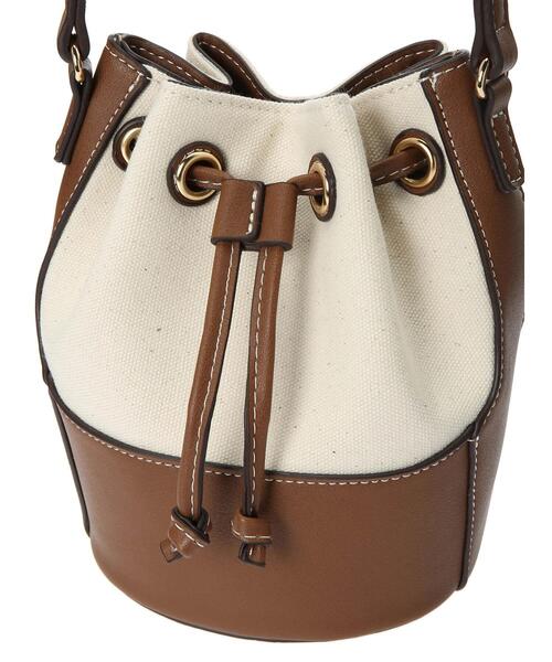 koe（コエ）の「キャンバスドロストショルダーバッグ*（ショルダーバッグ・レディース・ブラック/ブラウン・FREE）」の8枚目の写真