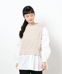 earth music&ecology | レイヤード風カットプルオーバー(シャツ/ブラウス)