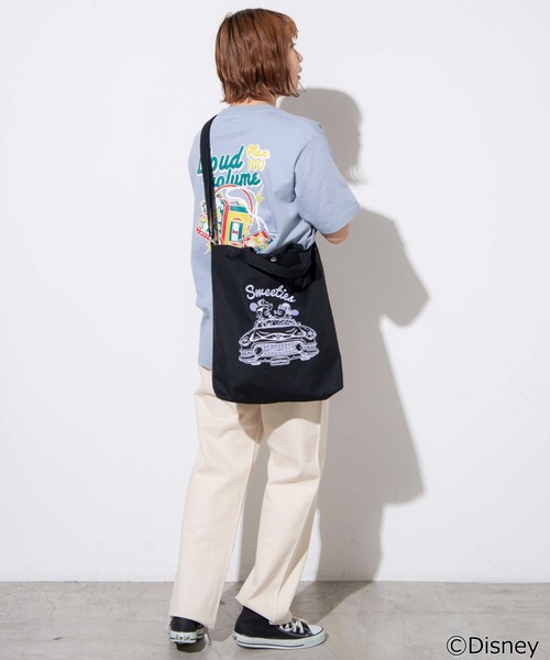 Disney（ディズニー）の「∴WEGO/別注 Disney キャンバスショルダーバッグ（ショルダーバッグ・レディース・ブラック/ベージュ/ホワイト系その他・FREE）」の17枚目の写真