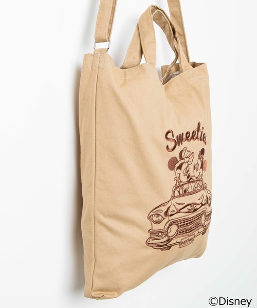 Disney（ディズニー）の「∴WEGO/別注 Disney キャンバスショルダーバッグ（ショルダーバッグ・レディース・ブラック/ベージュ/ホワイト系その他・FREE）」の16枚目の写真