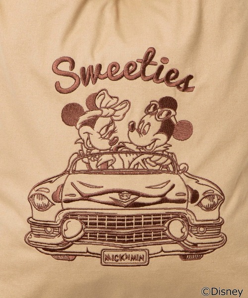 Disney（ディズニー）の「∴WEGO/別注 Disney キャンバスショルダーバッグ（ショルダーバッグ・レディース・ブラック/ベージュ/ホワイト系その他・FREE）」の5枚目の写真