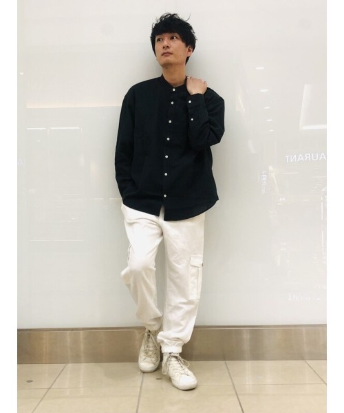 GAP（ギャップ）の「リネン混ジョガーパンツ（カーゴパンツ・レディース・ホワイト/ブラック/ベージュ/ライトブルー・M/S/XXS/XS/XL/L）」の19枚目の写真