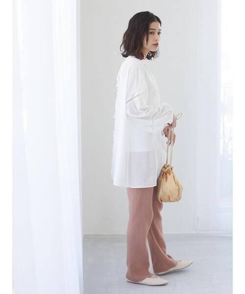 Sugar spoon(シュガースプーン)の「・SUGAR SPOON コットンニットリブパンツ*(その他パンツ・レディース・ブラック/ベージュ/ピンク/グリーン系その他2・FREE)」の5枚目の写真