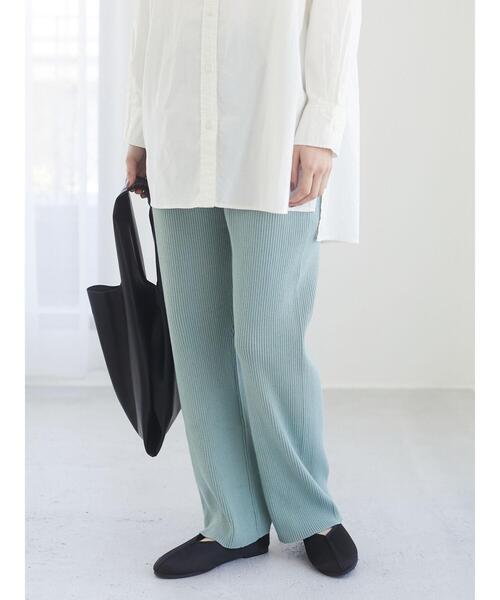 Sugar spoon(シュガースプーン)の「・SUGAR SPOON コットンニットリブパンツ*(その他パンツ・レディース・ブラック/ベージュ/ピンク/グリーン系その他2・FREE)」の1枚目の写真