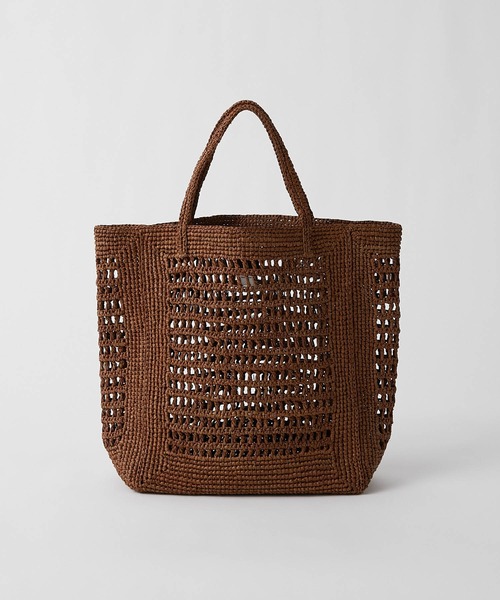 MAISON N.H PARIS（メゾンエヌアッシュパリ）の「【MAISON N.H PARIS(メゾン・エヌ・アッシュ・パリ)】ラフィアトート（トートバッグ・レディース・ブラック/ブラウン・FREE）」の9枚目の写真