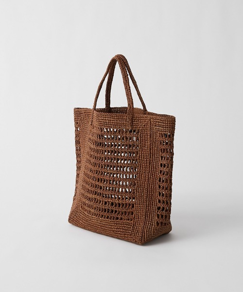 MAISON N.H PARIS（メゾンエヌアッシュパリ）の「【MAISON N.H PARIS(メゾン・エヌ・アッシュ・パリ)】ラフィアトート（トートバッグ・レディース・ブラック/ブラウン・FREE）」の10枚目の写真