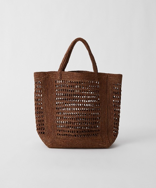 MAISON N.H PARIS（メゾンエヌアッシュパリ）の「【MAISON N.H PARIS(メゾン・エヌ・アッシュ・パリ)】ラフィアトート（トートバッグ・レディース・ブラック/ブラウン・FREE）」の11枚目の写真