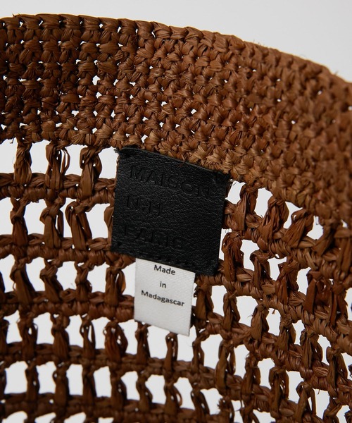 MAISON N.H PARIS（メゾンエヌアッシュパリ）の「【MAISON N.H PARIS(メゾン・エヌ・アッシュ・パリ)】ラフィアトート（トートバッグ・レディース・ブラック/ブラウン・FREE）」の13枚目の写真