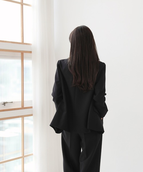 ジャケットパンツ【未使用】 デニムジャケット+ワイドパンツセットアップ[品番：FROW0001107