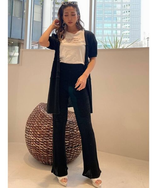 RESEXXY（リゼクシー）の「鈎針風パンツ【セットアップ着用可能】（その他パンツ・レディース・ホワイト/ブラック/ピンク・FREE）」の4枚目の写真