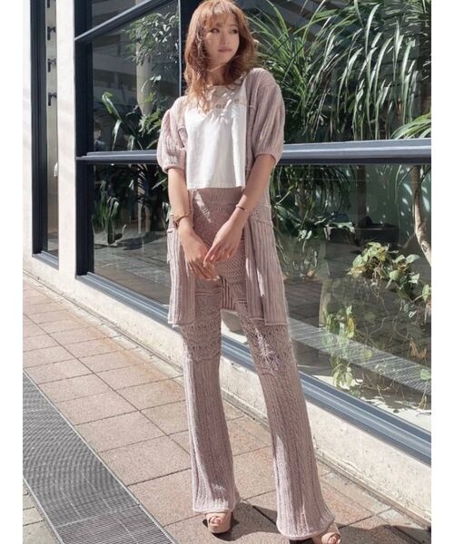 RESEXXY（リゼクシー）の「鈎針風パンツ【セットアップ着用可能】（その他パンツ・レディース・ホワイト/ブラック/ピンク・FREE）」の18枚目の写真