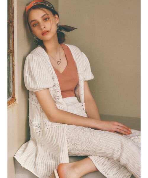 RESEXXY（リゼクシー）の「鈎針風パンツ【セットアップ着用可能】（その他パンツ・レディース・ホワイト/ブラック/ピンク・FREE）」の9枚目の写真