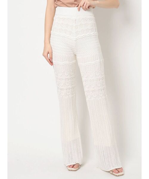 RESEXXY（リゼクシー）の「鈎針風パンツ【セットアップ着用可能】（その他パンツ・レディース・ホワイト/ブラック/ピンク・FREE）」の14枚目の写真