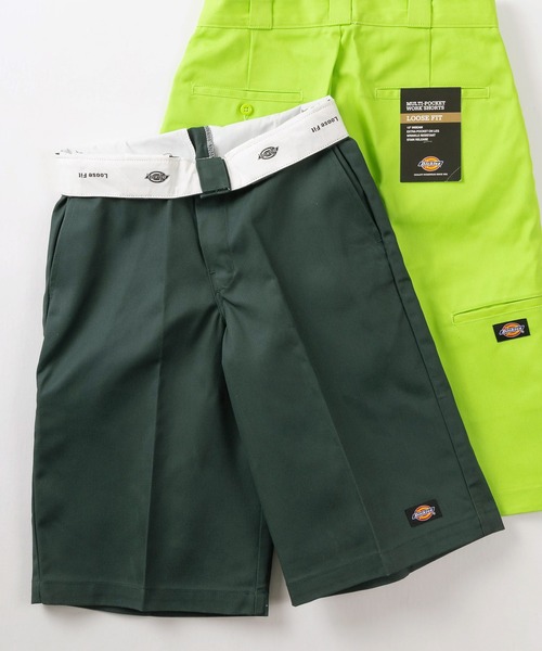 Dickies（ディッキーズ）の「【73】【Dickies/ディッキーズ】 ワイドルーズ TCツイルショーツ/ スケーターショートパンツ（チノパンツ・メンズ・チャコールグレー/ブラック/ダークブラウン/ベージュ/オリーブ/ダークグリーン/パープル/ホワイト/ダークネイビー/ライトイエロー/ライトグリーン/オレンジ/ブルー/イエロー/ピンク/レッド/グリーン/ライトブルー/ネイビー/パープル系/イエロー系/ダークグリーン系/グリーン系/ベージュ系/ブラウン系/ブラック系・32inch/30inch/28inch/34inch/36inch）」の13枚目の写真