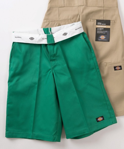 Dickies（ディッキーズ）の「【73】【Dickies/ディッキーズ】 ワイドルーズ TCツイルショーツ/ スケーターショートパンツ（チノパンツ・メンズ・チャコールグレー/ブラック/ダークブラウン/ベージュ/オリーブ/ダークグリーン/パープル/ホワイト/ダークネイビー/ライトイエロー/ライトグリーン/オレンジ/ブルー/イエロー/ピンク/レッド/グリーン/ライトブルー/ネイビー/パープル系/イエロー系/ダークグリーン系/グリーン系/ベージュ系/ブラウン系/ブラック系・32inch/30inch/28inch/34inch/36inch）」の14枚目の写真