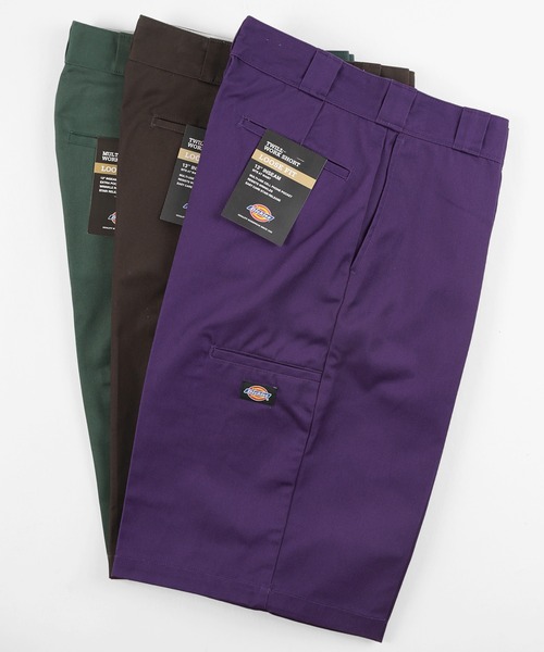 Dickies（ディッキーズ）の「【73】【Dickies/ディッキーズ】 ワイドルーズ TCツイルショーツ/ スケーターショートパンツ（チノパンツ・メンズ・チャコールグレー/ブラック/ダークブラウン/ベージュ/オリーブ/ダークグリーン/パープル/ホワイト/ダークネイビー/ライトイエロー/ライトグリーン/オレンジ/ブルー/イエロー/ピンク/レッド/グリーン/ライトブルー/ネイビー/パープル系/イエロー系/ダークグリーン系/グリーン系/ベージュ系/ブラウン系/ブラック系・32inch/30inch/28inch/34inch/36inch）」の20枚目の写真