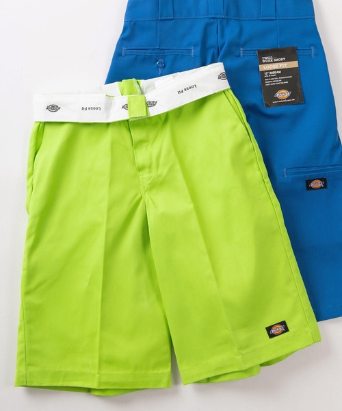 Dickies（ディッキーズ）の「【73】【Dickies/ディッキーズ】 ワイドルーズ TCツイルショーツ/ スケーターショートパンツ（チノパンツ・メンズ・チャコールグレー/ブラック/ダークブラウン/ベージュ/オリーブ/ダークグリーン/パープル/ホワイト/ダークネイビー/ライトイエロー/ライトグリーン/オレンジ/ブルー/イエロー/ピンク/レッド/グリーン/ライトブルー/ネイビー/パープル系/イエロー系/ダークグリーン系/グリーン系/ベージュ系/ブラウン系/ブラック系・32inch/30inch/28inch/34inch/36inch）」の12枚目の写真