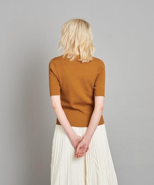 Steven Alan（スティーブンアラン）の「＜Steven Alan＞RIB V NECK CARDIGAN/カーディガン（カーディガン/ボレロ・レディース・ダークグリーン/ブラウン・FREE）」の4枚目の写真