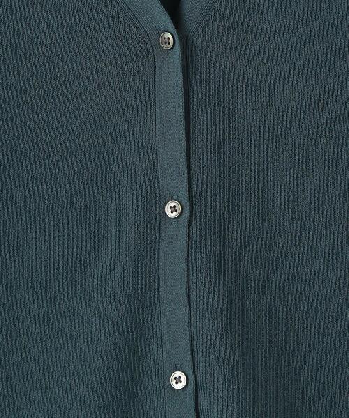 Steven Alan（スティーブンアラン）の「＜Steven Alan＞RIB V NECK CARDIGAN/カーディガン（カーディガン/ボレロ・レディース・ダークグリーン/ブラウン・FREE）」の17枚目の写真