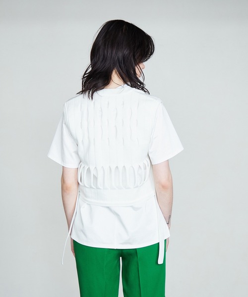 UNITED TOKYO（ユナイテッドトウキョウ）の「スレッドブレードニット（ニット/セーター・レディース・ブラック/アイボリー・FREE）」の7枚目の写真