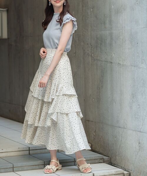 MAJESTIC LEGON（マジェスティックレゴン）の「petitメロウトップス（Tシャツ/カットソー・レディース・オフホワイト/グリーン/ライトグレー/ブラック・SMALL/MEDIUM）」の17枚目の写真