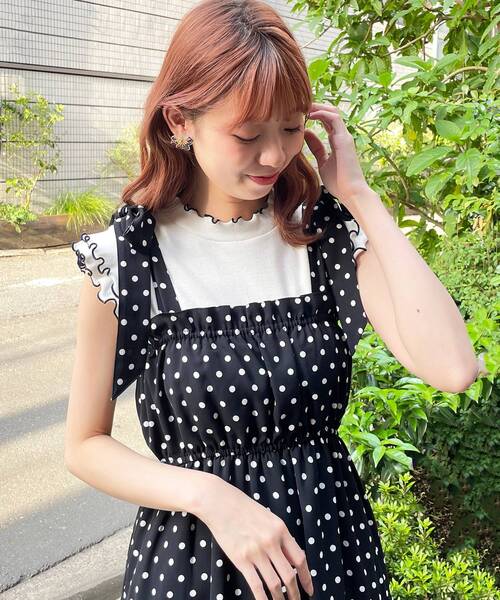 MAJESTIC LEGON（マジェスティックレゴン）の「petitメロウトップス（Tシャツ/カットソー・レディース・オフホワイト/グリーン/ライトグレー/ブラック・SMALL/MEDIUM）」の14枚目の写真