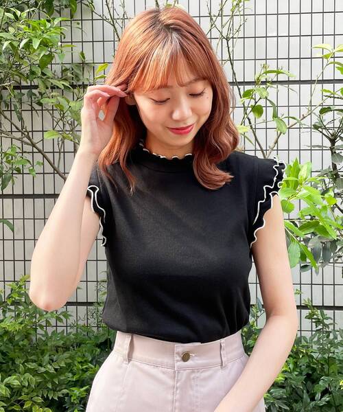 MAJESTIC LEGON（マジェスティックレゴン）の「petitメロウトップス（Tシャツ/カットソー・レディース・オフホワイト/グリーン/ライトグレー/ブラック・SMALL/MEDIUM）」の20枚目の写真