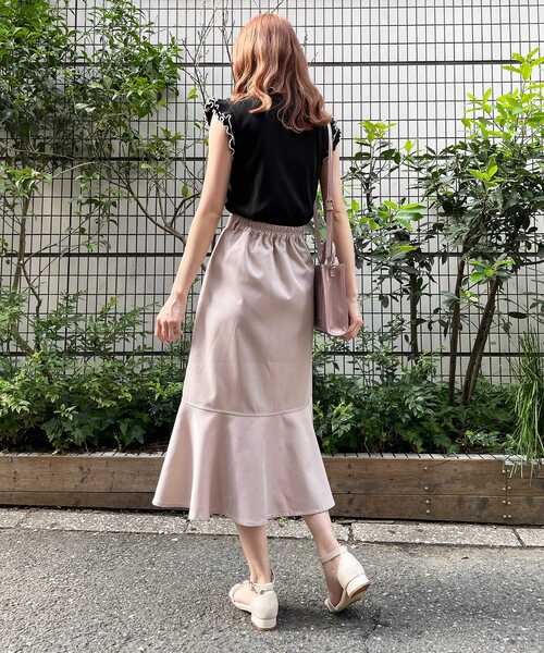 MAJESTIC LEGON（マジェスティックレゴン）の「petitメロウトップス（Tシャツ/カットソー・レディース・オフホワイト/グリーン/ライトグレー/ブラック・SMALL/MEDIUM）」の8枚目の写真